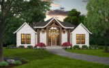 SILVERLEAF COTTAGE - STORYBOOK 3 BEDROOM HOME DESIGN - M-1791-ST FRONT