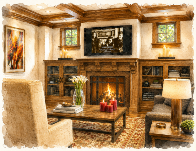 Bungalow 3 bedroom loft- big porch - Sears Family - M-2405-CRD Living Room