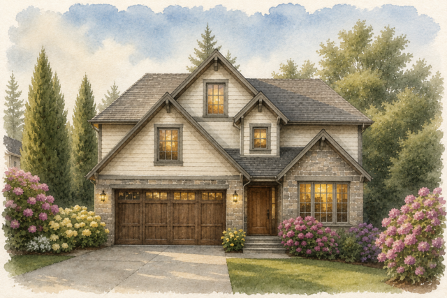 Modern Heritage House Plan M-2008-B Old Money 