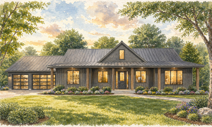 Common Ground Farmhouse-Ranch House Plan - MF-2209