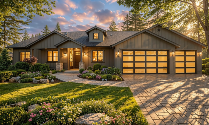 One Story Rustic House Plan – Ranch Haven – M-2830 Front View