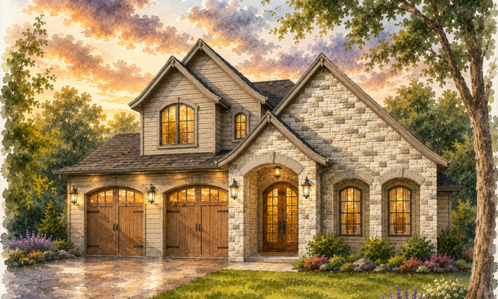 Storybook Modern House Plan - Moser Glen - M-3541