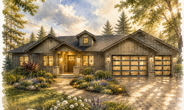 Modern-Affordable-Home-Design-Modern-Value-MM-2982-Front View