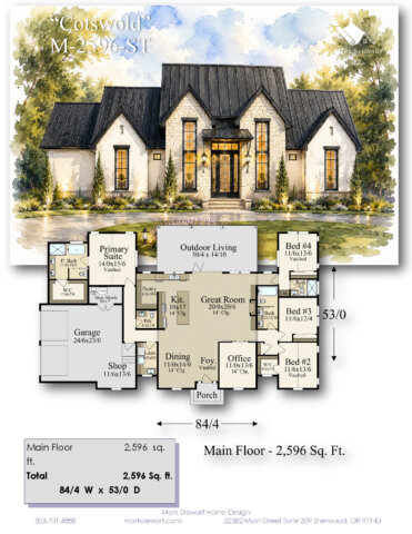 Modern Cotswold Storybook Home Design by Mark Stewart 