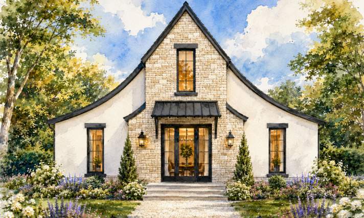 Modern Cotswold Luxury Home Design with Storybook Charm – Dover M-1996-ST